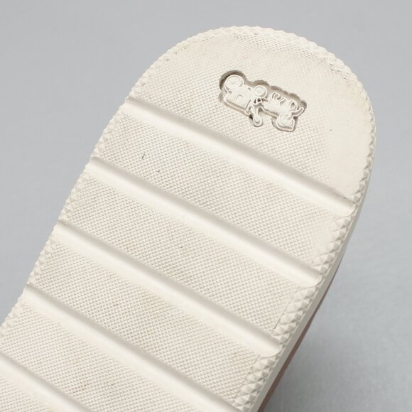 Coach Ladies 8 Gable Khaki/Saddle Signature Platform Slides Mules Sandals Shoes - Picture 11 of 12